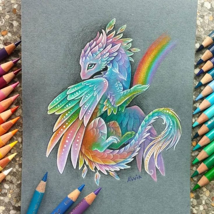 Alvia Alcedo рисунки драконы