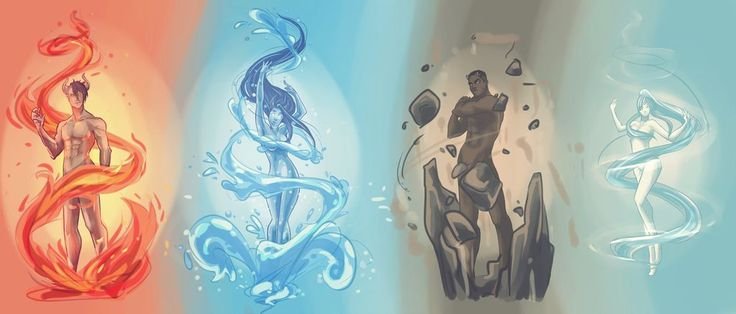 Элементали огня воды земли воздуха