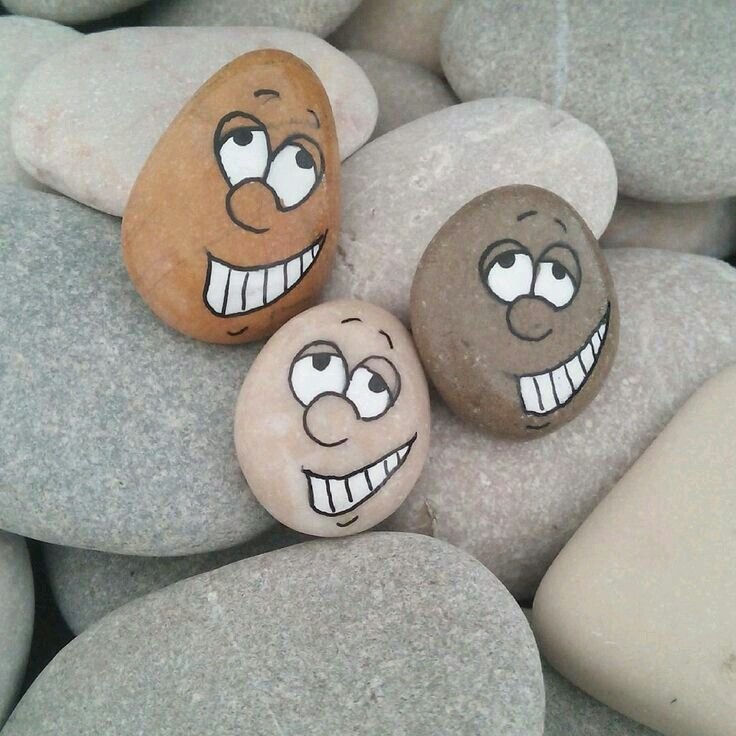 Рисование на гальке