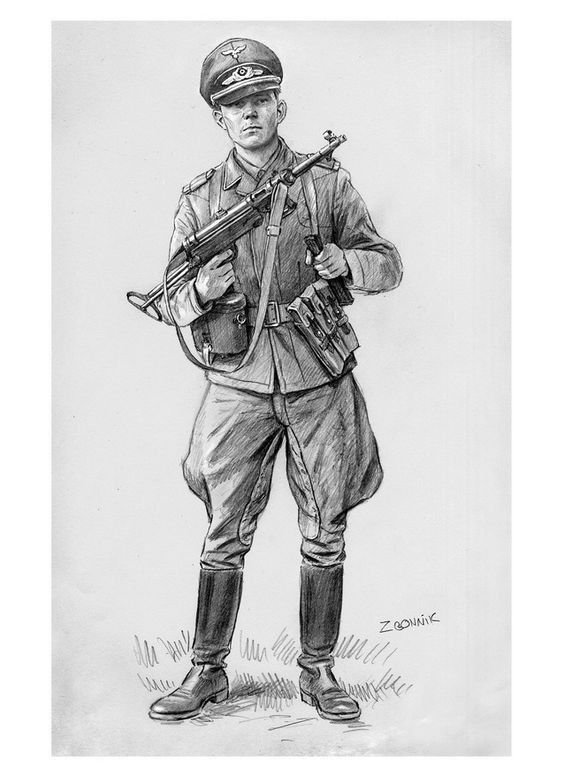 Военные рисунки карандашом