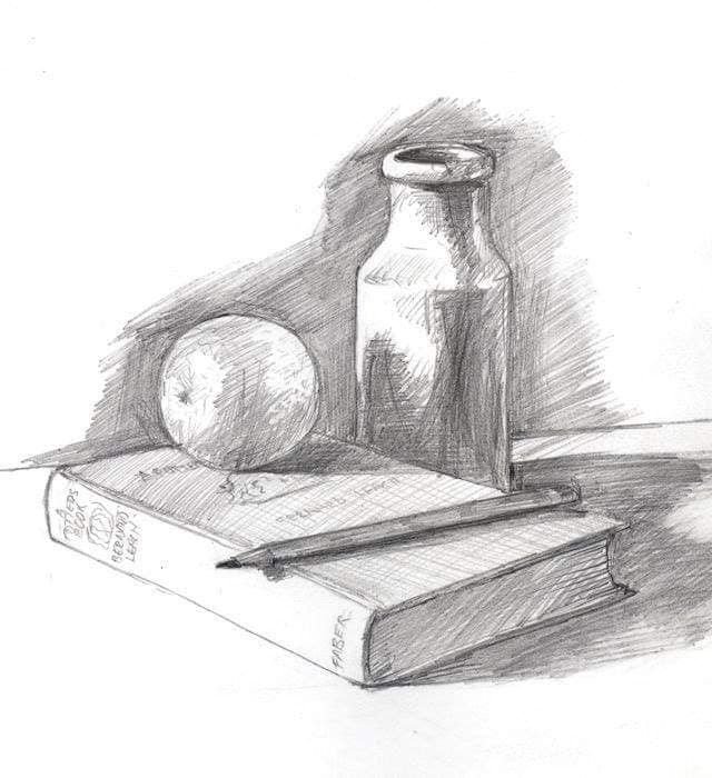 Натюрморт рисунок карандашом