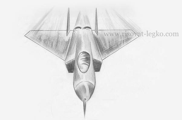 Истребитель рисунок
