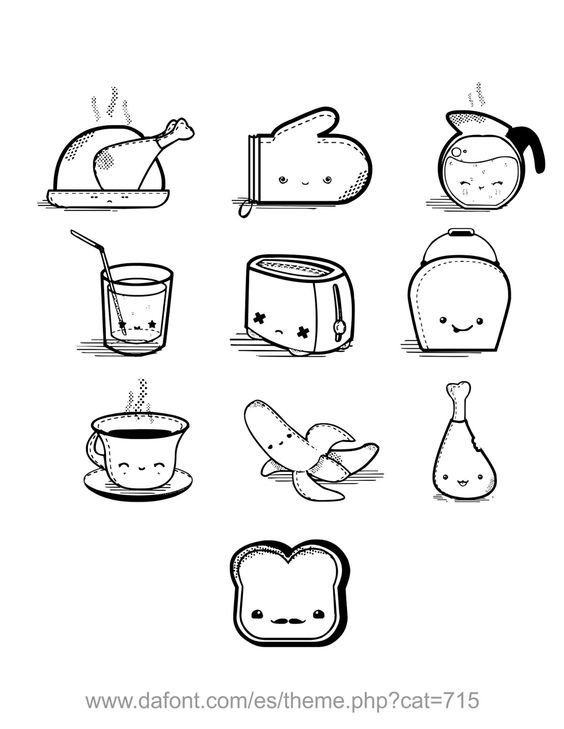 Мелкие рисунки для срисовки легкие