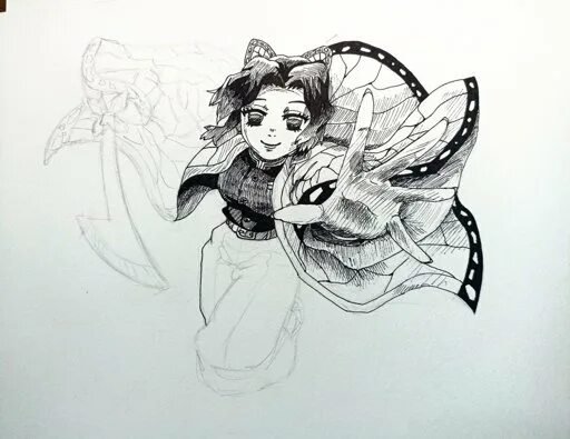 Шинобу Кочо рисунок