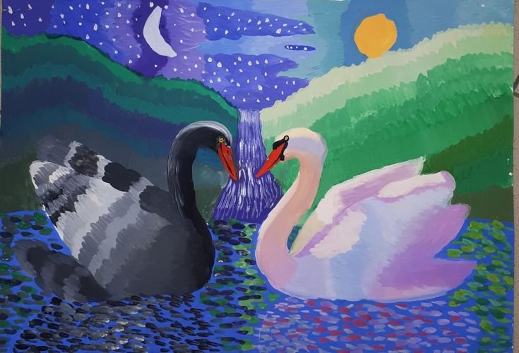 Рисунки гуашью для детей
