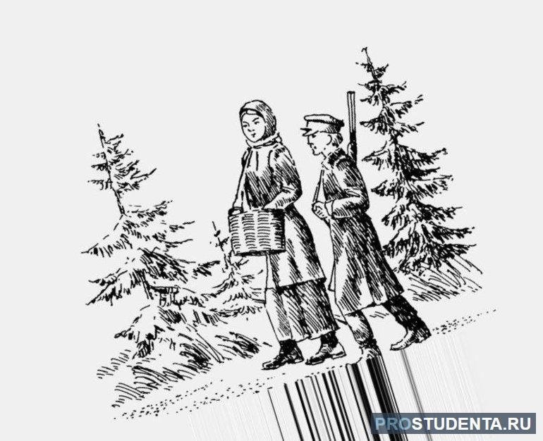 Иллюстрация к были кладовая солнца Пришвина