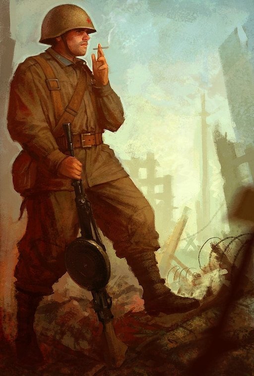 Солдат красной армии арт