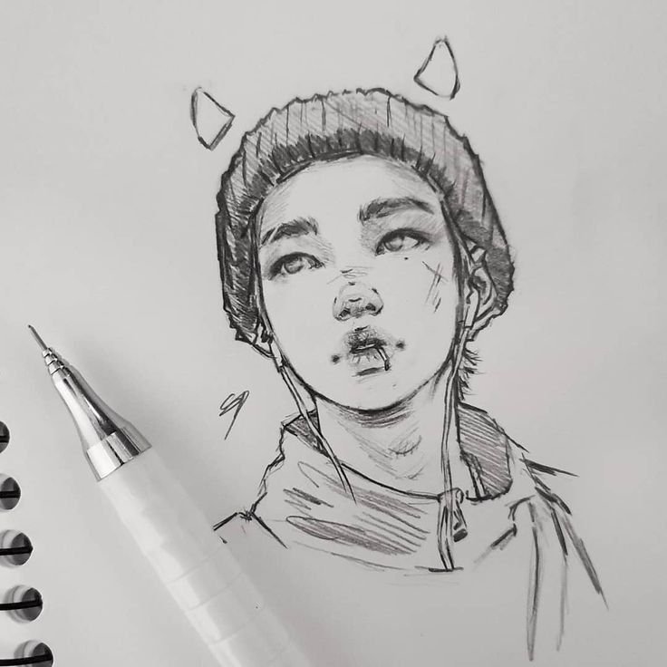 Скетчи Stray Kids Феликс