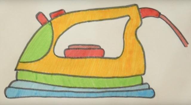 Рисование для детей утюг