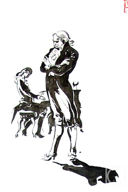 Моцарт и Сальери иллюстрации