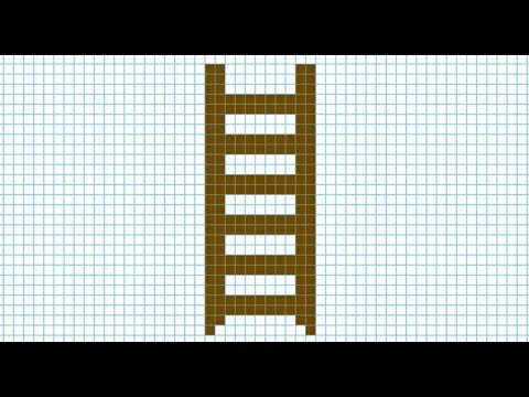 3д лестница по клеточкам