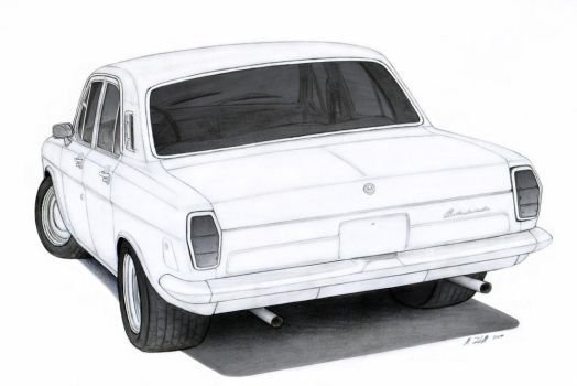 Волга 2410 рисунок