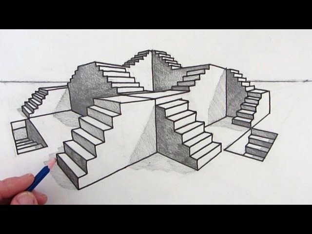 Лестница пиксель арт