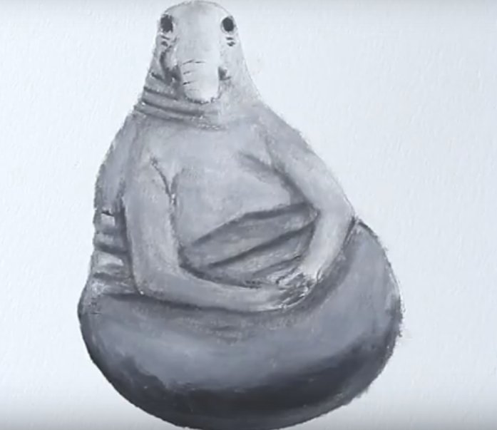 Ждун рисунок карандашом