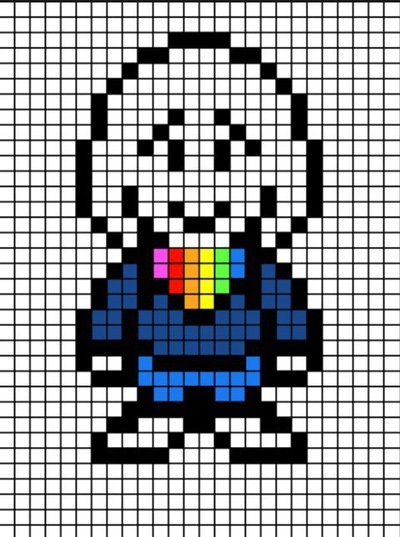 Пиксельные рисунки андертейл