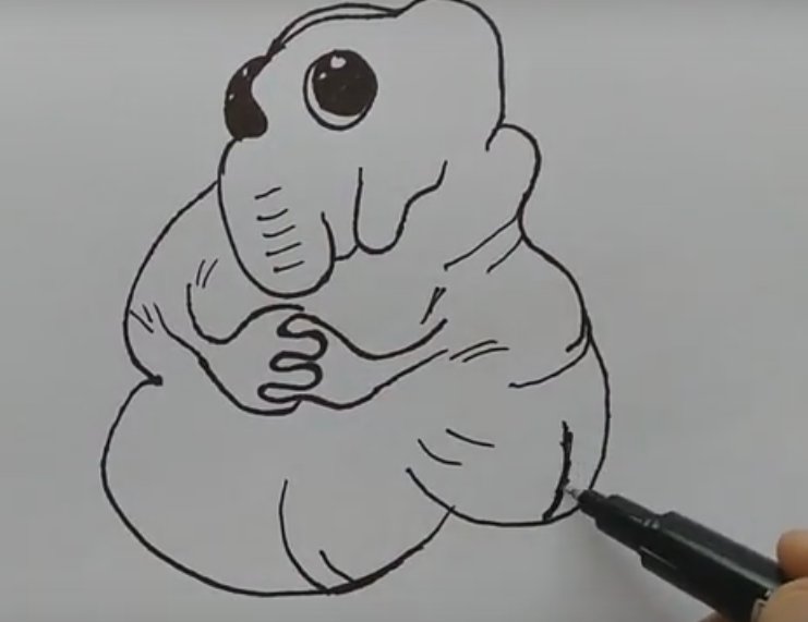 Ждун рисунок карандашом