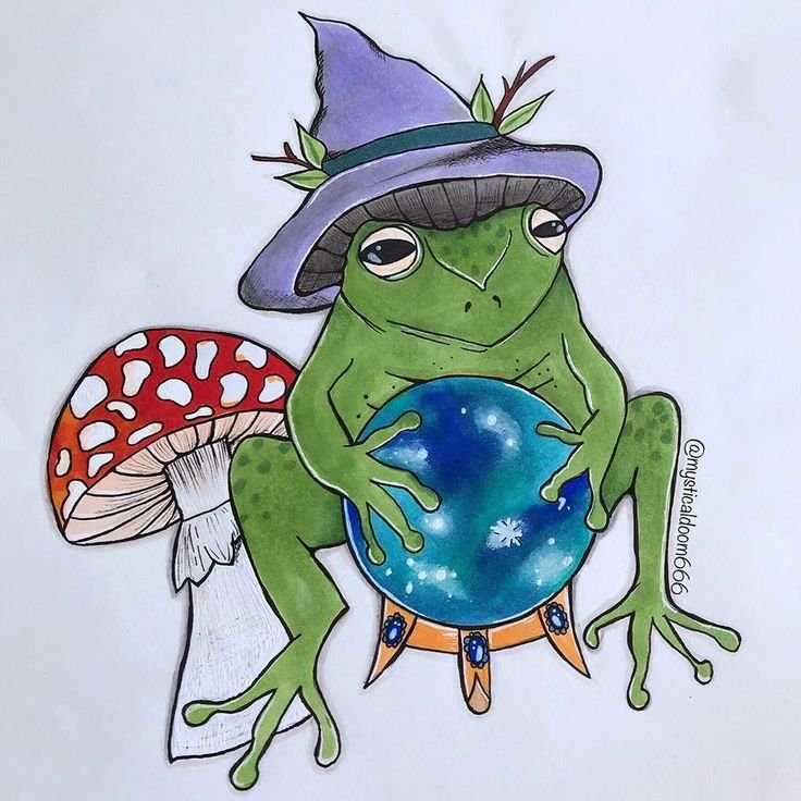 Идеи для рисунков лягушки