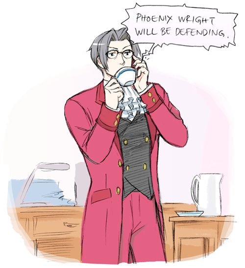 Ace attorney Эджворт фан арт