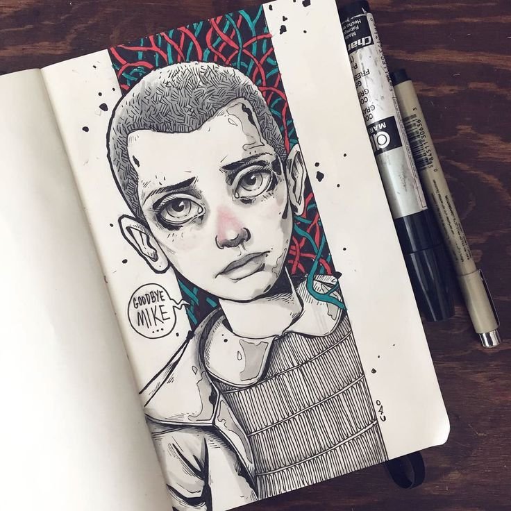 Рисунки в скетчбуке