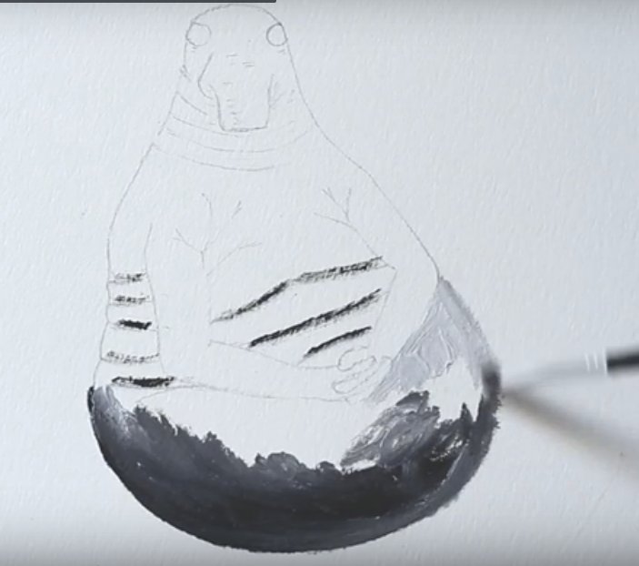 Рисунок Ждуна карандашом