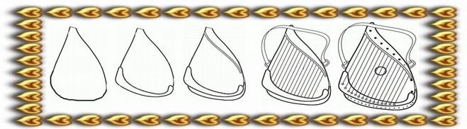 Гусли рисунок легкий