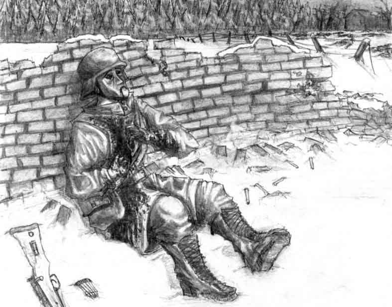 Война рисунок карандашом