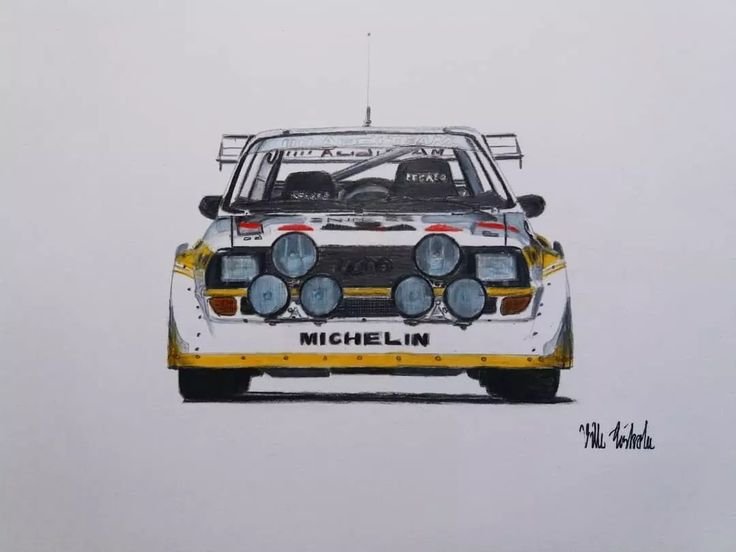 Audi quattro s1 чертеж