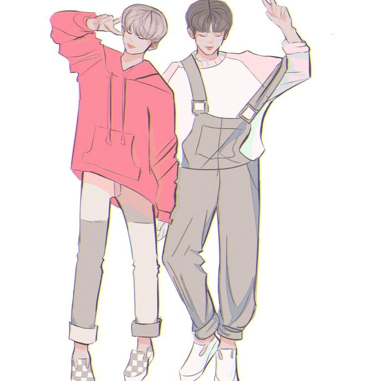 Taekook drawing