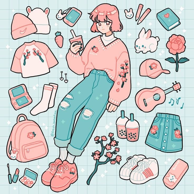 Рисунки в стиле indie Kid