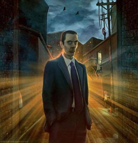 Half-Life g-man арт