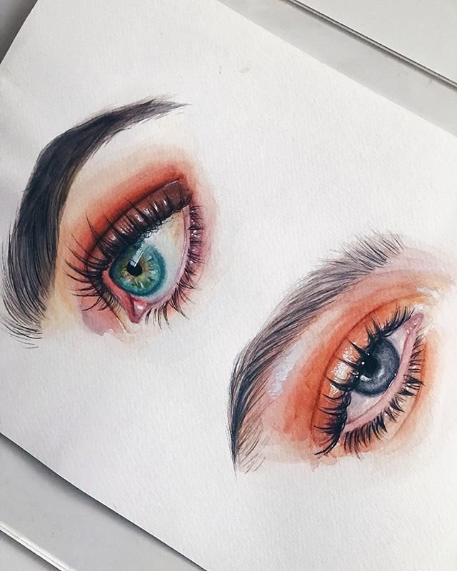 Глаза нарисованные