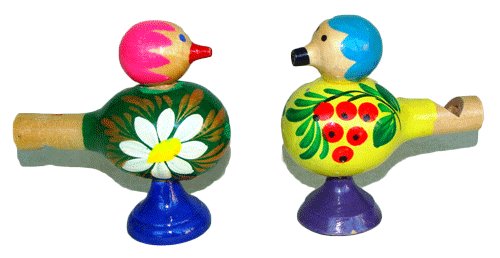 Детские игрушки свистульки