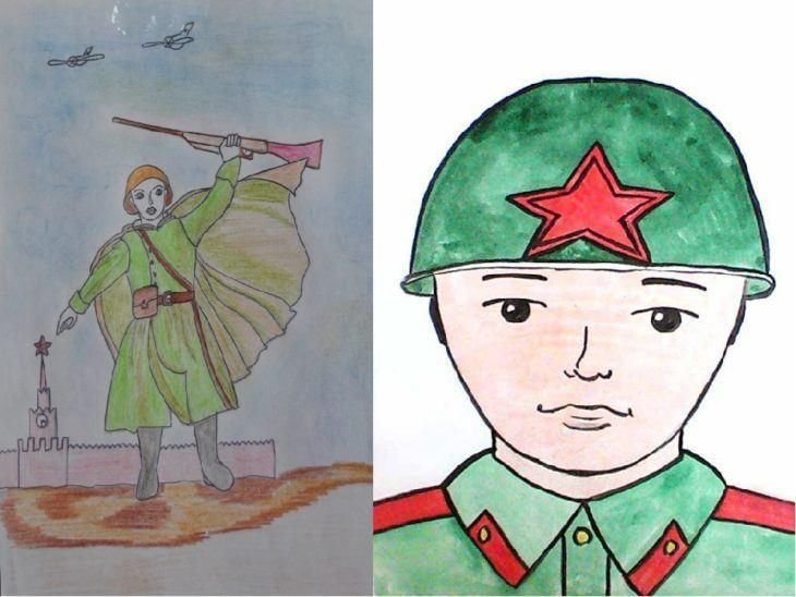 Рисунок солдату