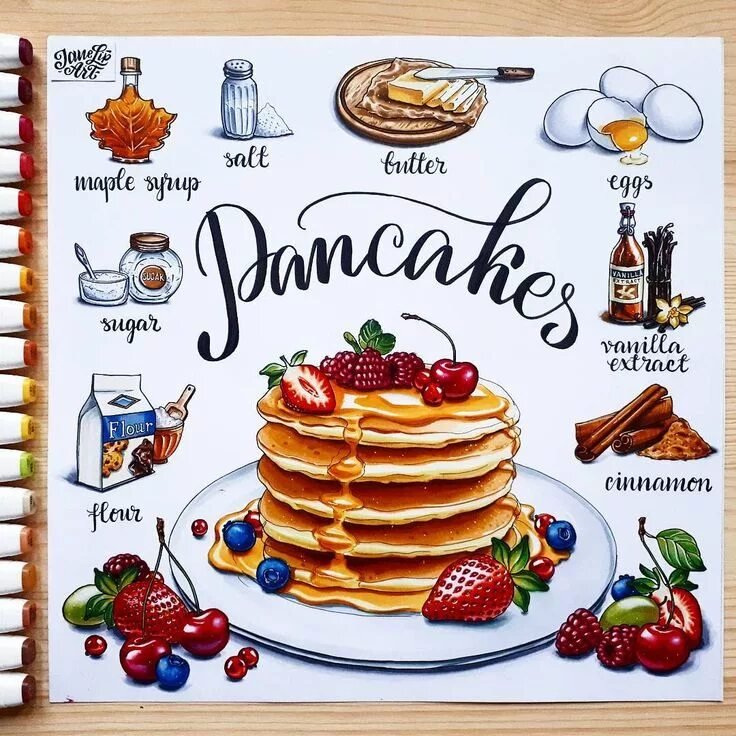 Книга рецептов с иллюстрациями