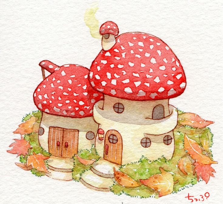 Рисунки грибов