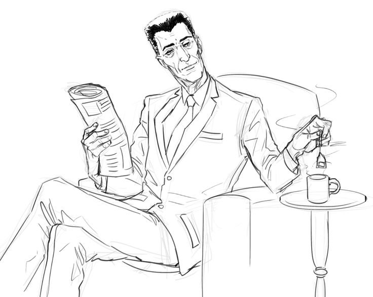 Half-Life g-man арт