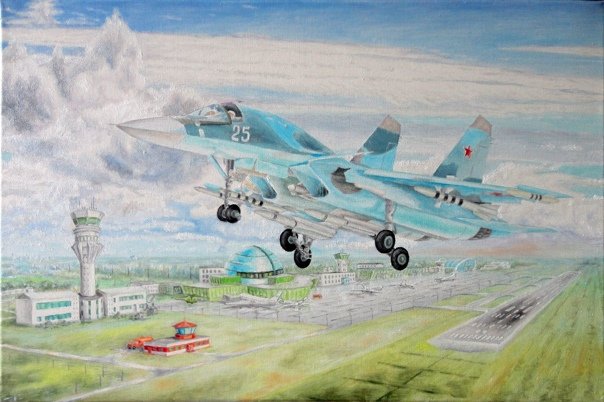 Су-27 картина Андрея Жирнова