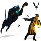 Картинки Шерлок Холмс и собака Баскервилей арт игра
