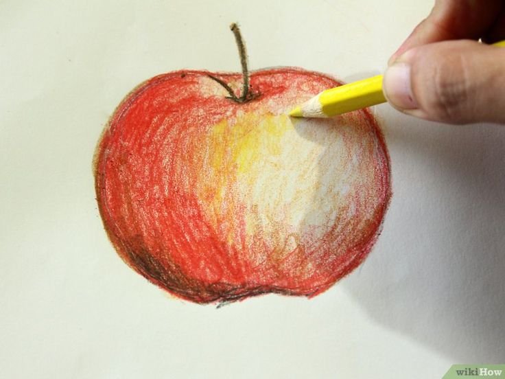 Рисунки акварельными карандашами