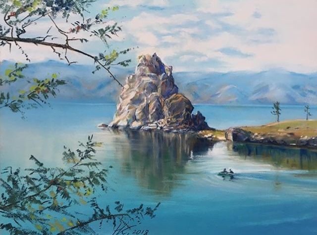 Байкала природа акварелью