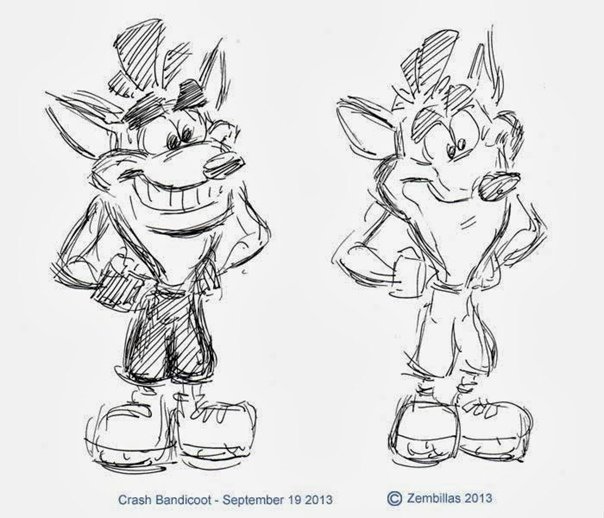 Crash Bandicoot раскраска