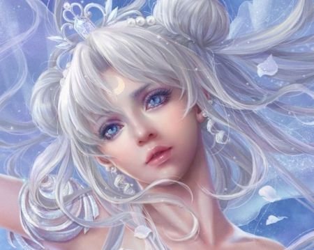 Sakimichan принцесса Серенити фэнтези
