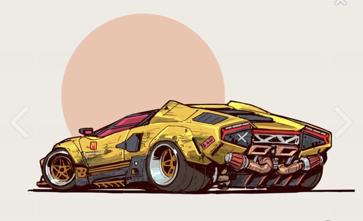 Lamborghini Countach дрифт