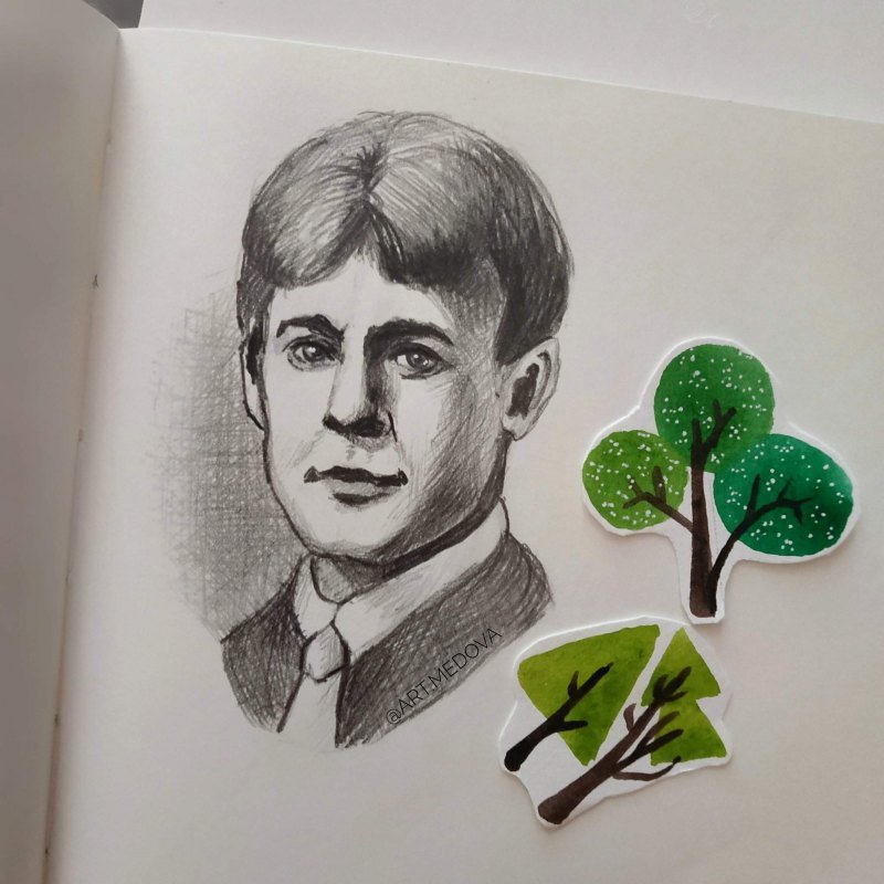 Есенин портрет арт