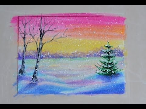 Красивые рисунки красками для начинающих