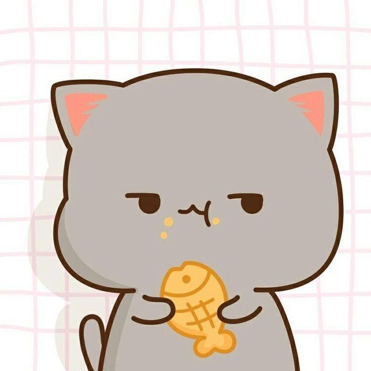 Милый котик рисунок