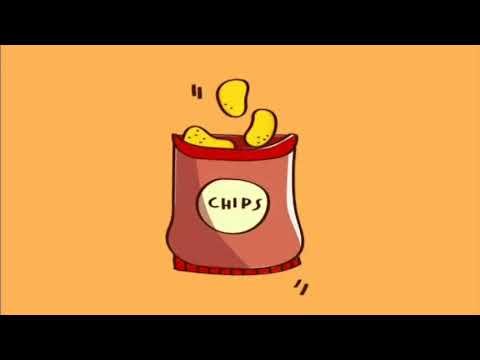 Рисунки еда чипсы