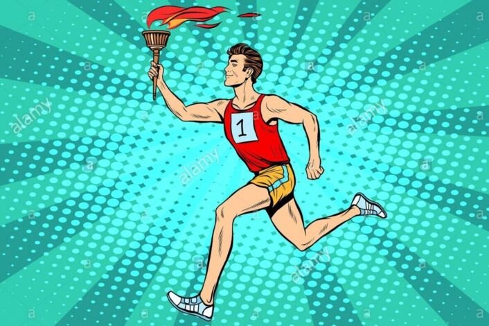 Спортсмен поп арт