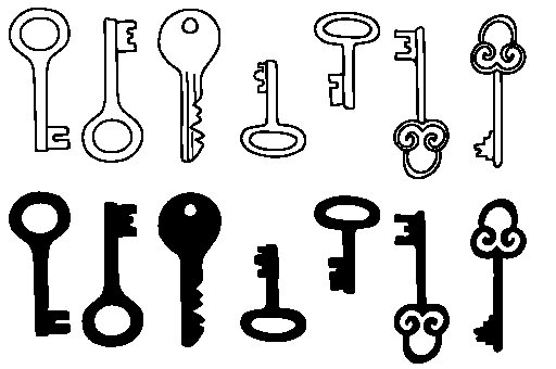 Ключ раскраска для детей