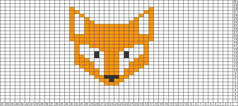 Животные по клеточкам маленькие